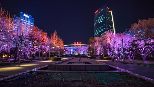 公園夜景亮化設(shè)計是烘托氛圍重要的手段